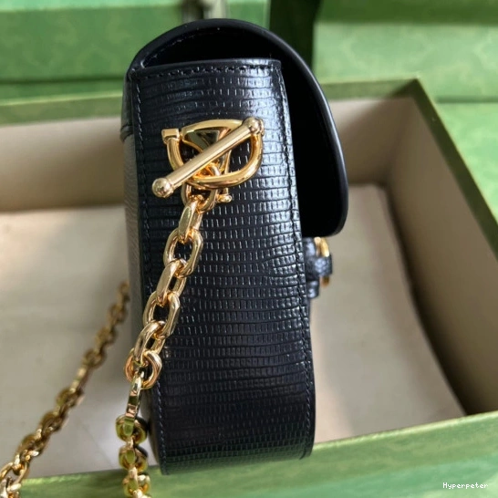 Hyperpeter Gucci Horsebit bag 1955 mini lizard 0805